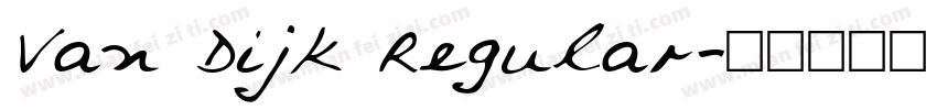 Van Dijk Regular字体转换